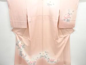 駒絽牡丹に蝶模様訪問着